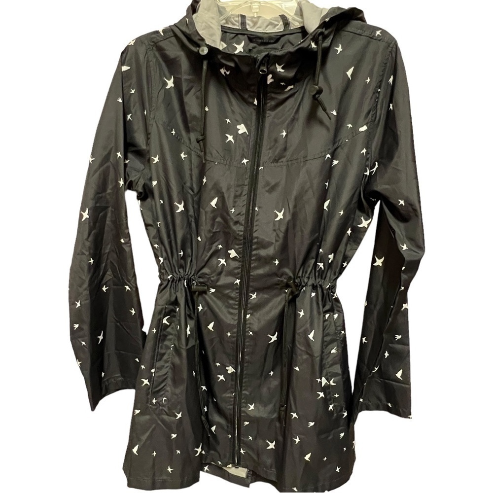 Colloseum Outerwear Women’s Black & White Jacket with Hood, Size Small